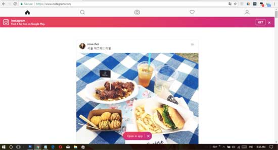 Upload Foto Instagram di Firefox atau Chrome Pada PC Windows