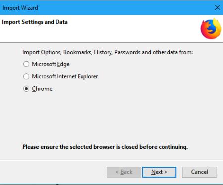 Cara Pindahkan Data Chrome ke Firefox Quantum